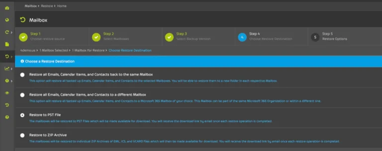 365TP Recovery Options