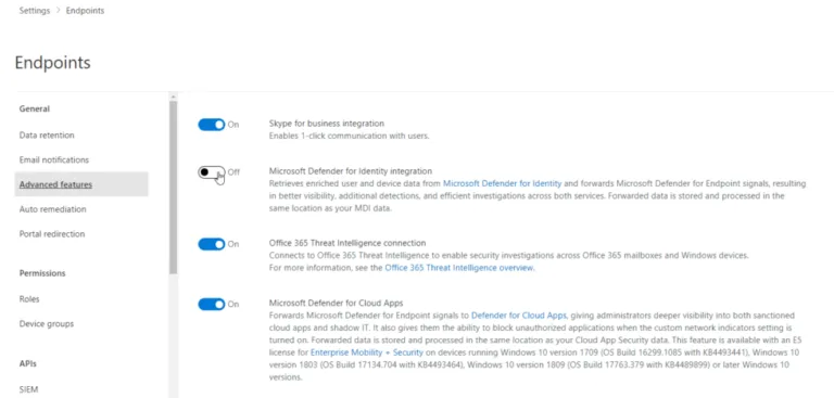 Integrating Defender for Endpoint and Defender for Identity