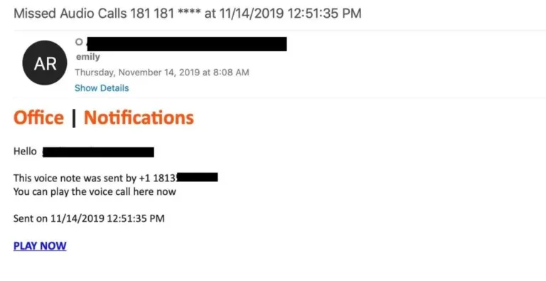 Office 365 notification