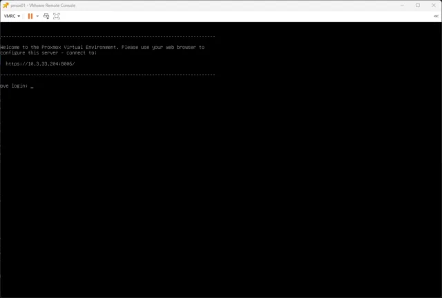 proxmox running inside a vmware vsphere vm