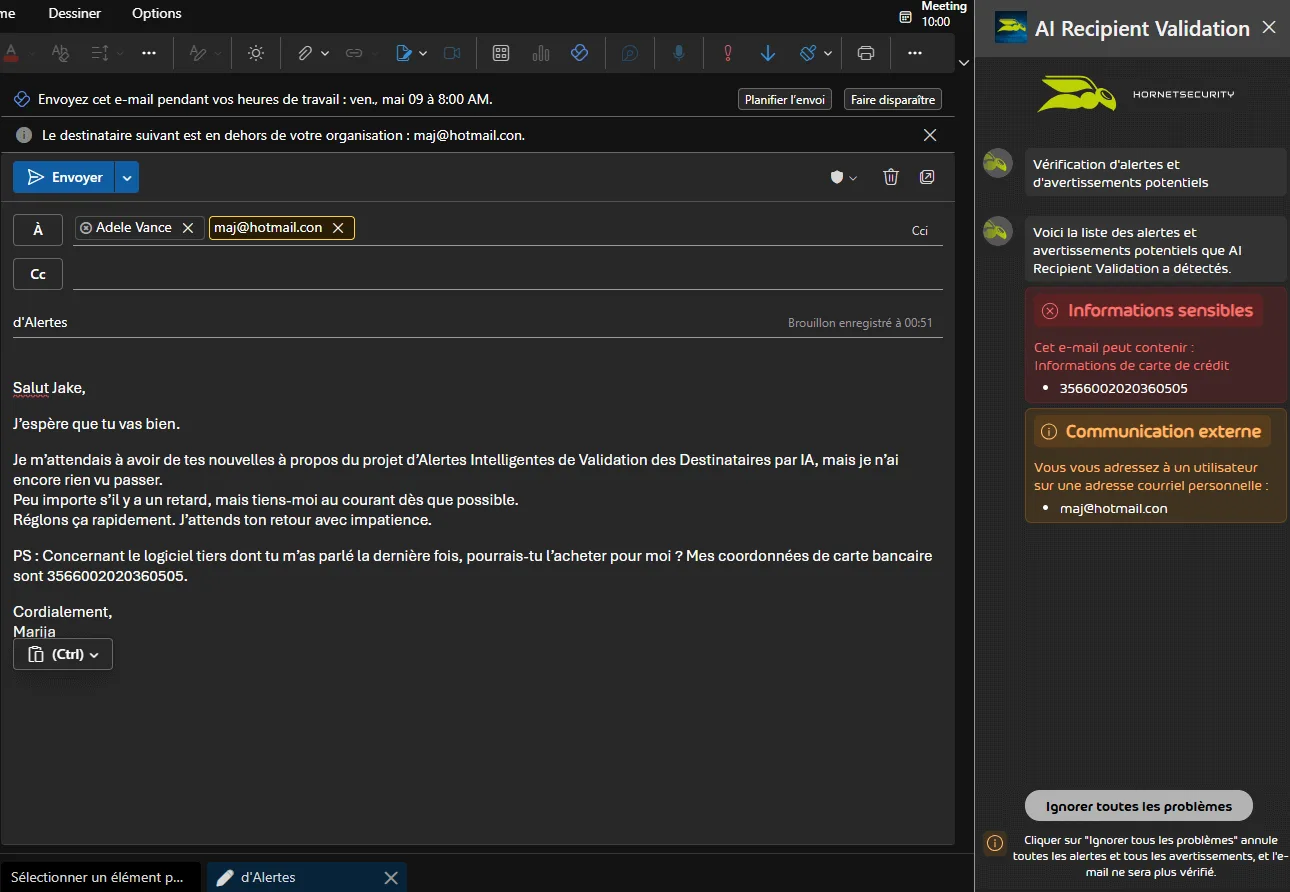 Screenshot of Smart Alert